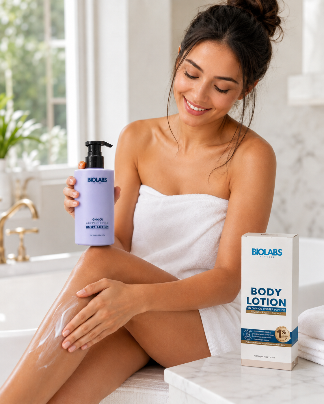Biolabs 1% GHK-Cu Copper Peptide Body Lotion