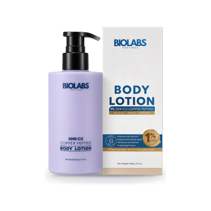 Biolabs Face + Body Set: 1% GHK-Cu Copper Peptide Body Lotion 400g packshot