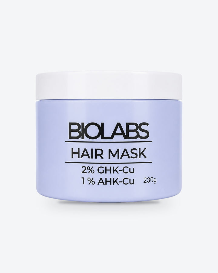 Biolabs 2% GHK-Cu + 1% AHK-Cu Copper Peptide Hair Mask 230g – Biolabs Cosmetics