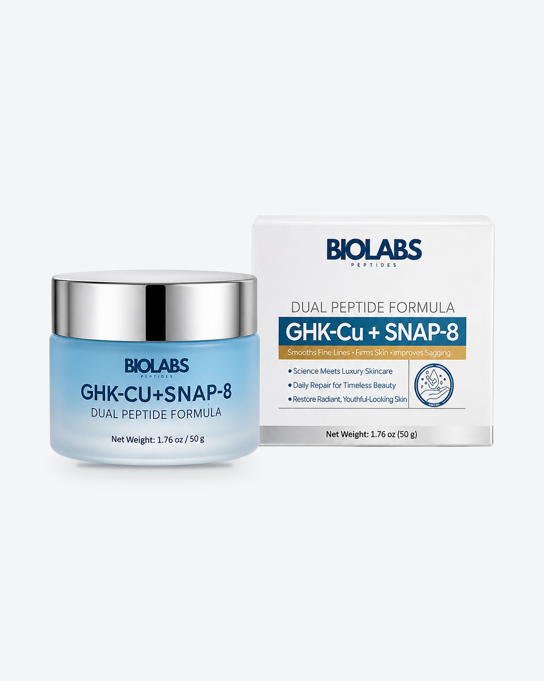 Biolabs GHK-Cu + SNAP-8 Copper Peptide Renewal Face Cream 50g – Biolabs Cosmetics